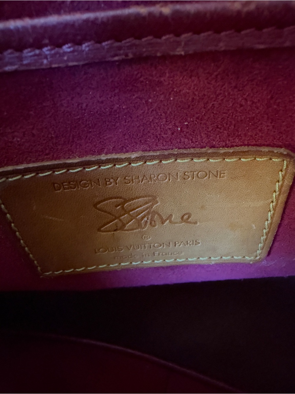 Louis Vuitton Tote - Burgundy Interior with Tan Leather Patch